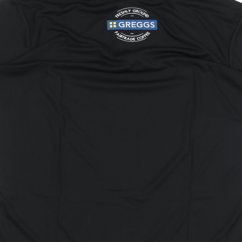 Greggs Mens Black    Polo Size M