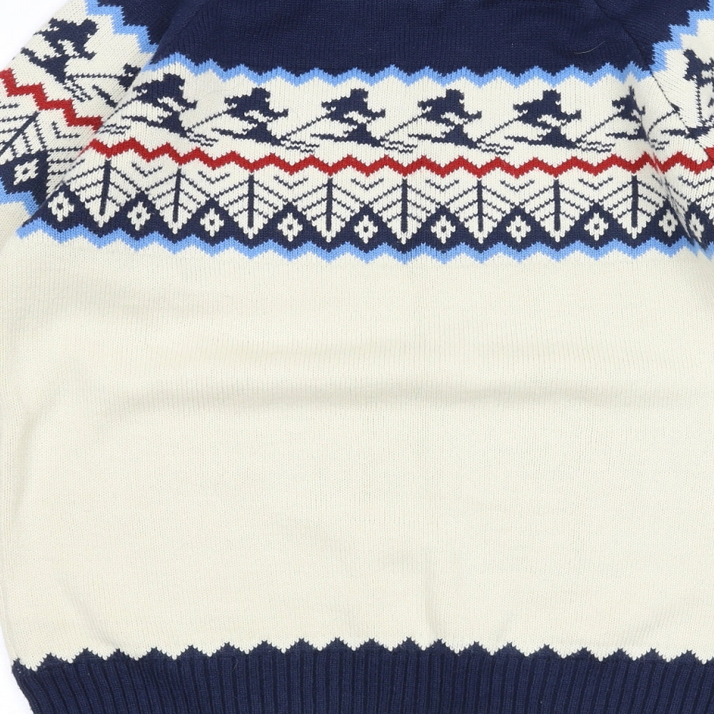 Cedar Wood State Mens White   Pullover Jumper Size M