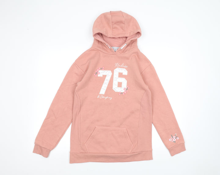 Primark Girls Pink Pullover Hoodie Size 13-14 Years