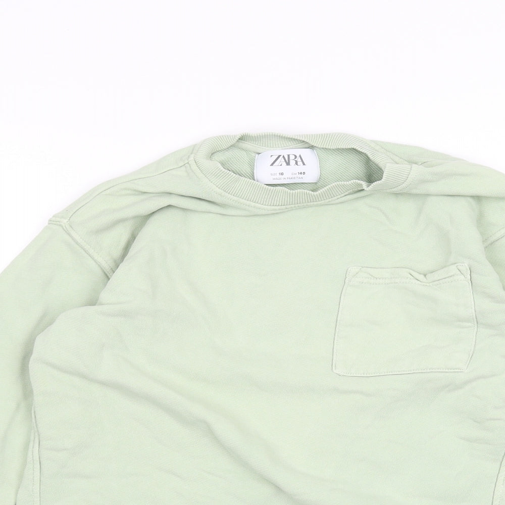 Zara Womens Green   Pullover Jumper Size 10