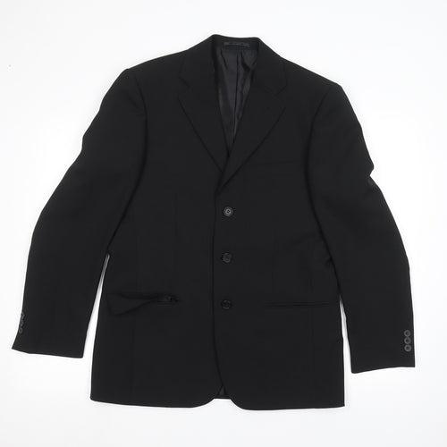 George Mens Black   Jacket Suit Jacket Size 38