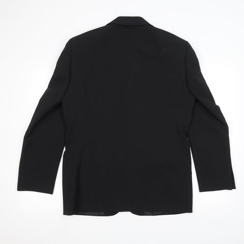 George Mens Black   Jacket Suit Jacket Size 38