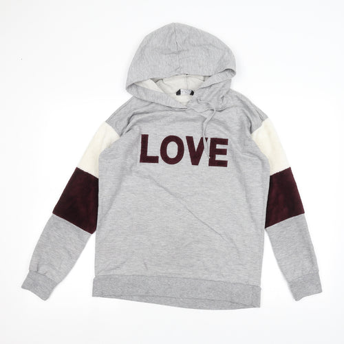 Select Womens Grey   Pullover Hoodie Size 12