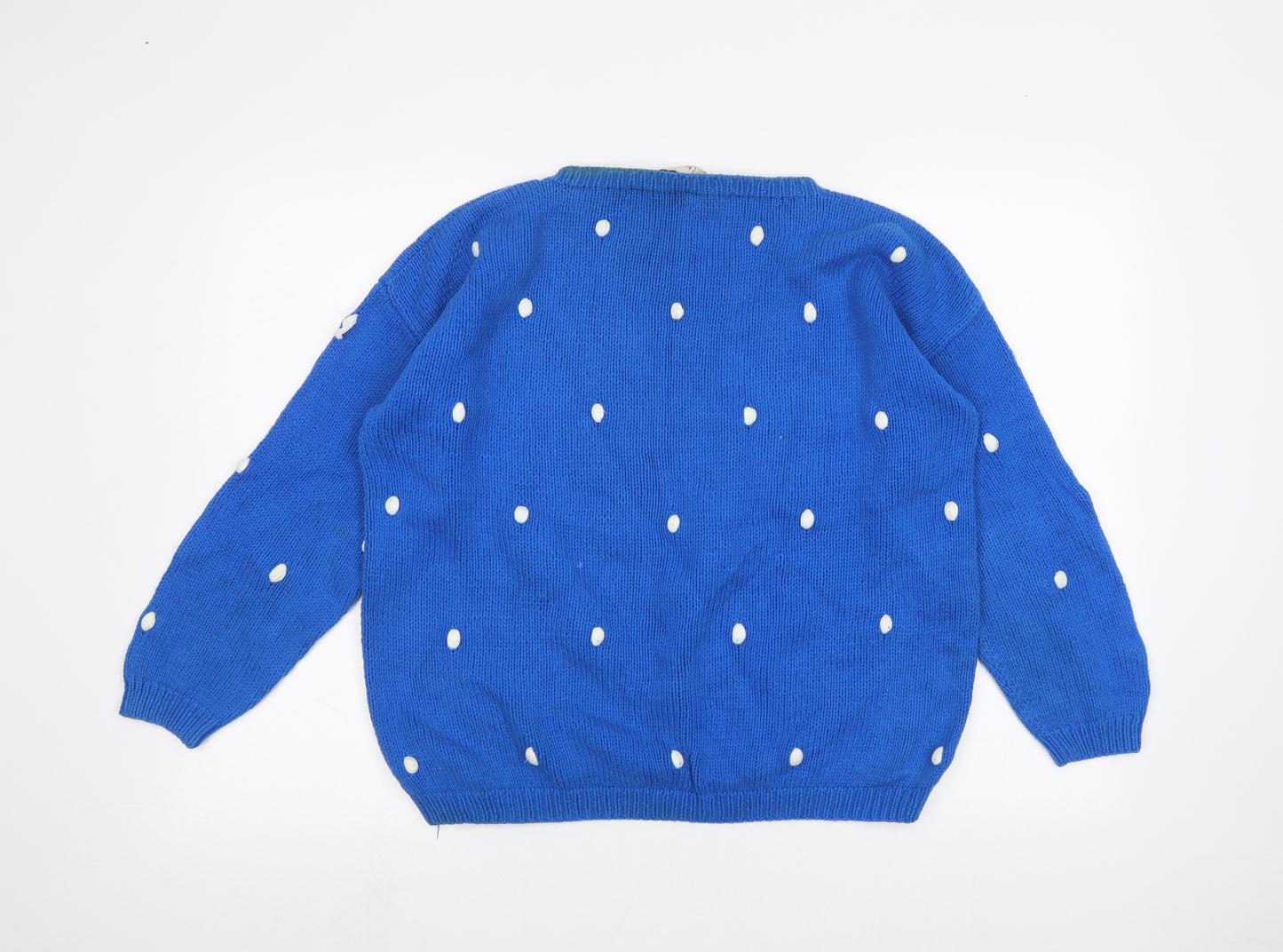 La Squadra Mens Blue   Pullover Jumper Size M