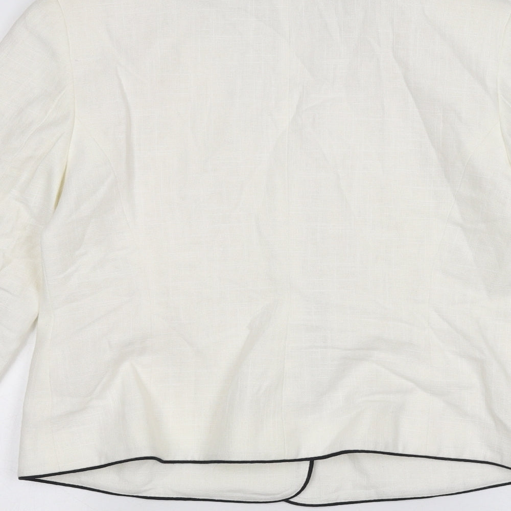 Laura Ashley Womens White   Jacket  Size 12