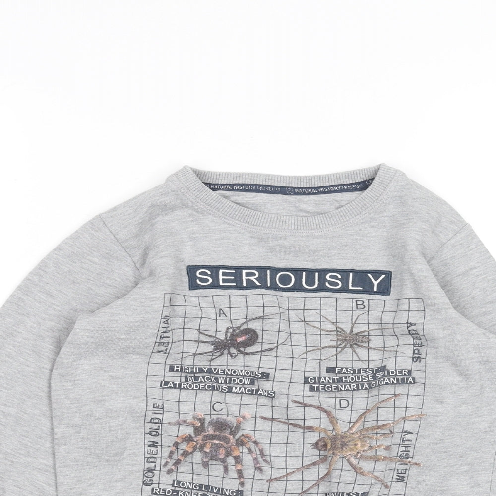 Marks and Spencer Boys Grey   Pullover Jumper Size 6-7 Years