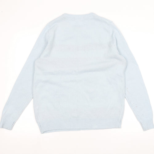 Avenue Mens Blue   Pullover Jumper Size M