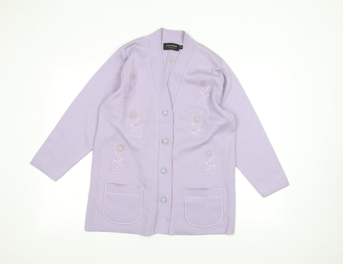 Paramour Womens Purple   Cardigan Jumper Size S