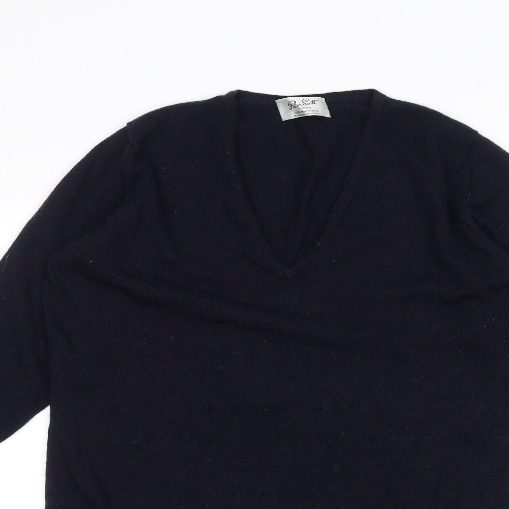 Peter Scott Womens Blue   Basic T-Shirt Size 12