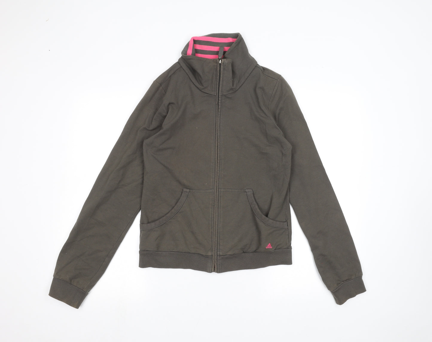 adidas Womens Green   Full Zip Jumper Size 12