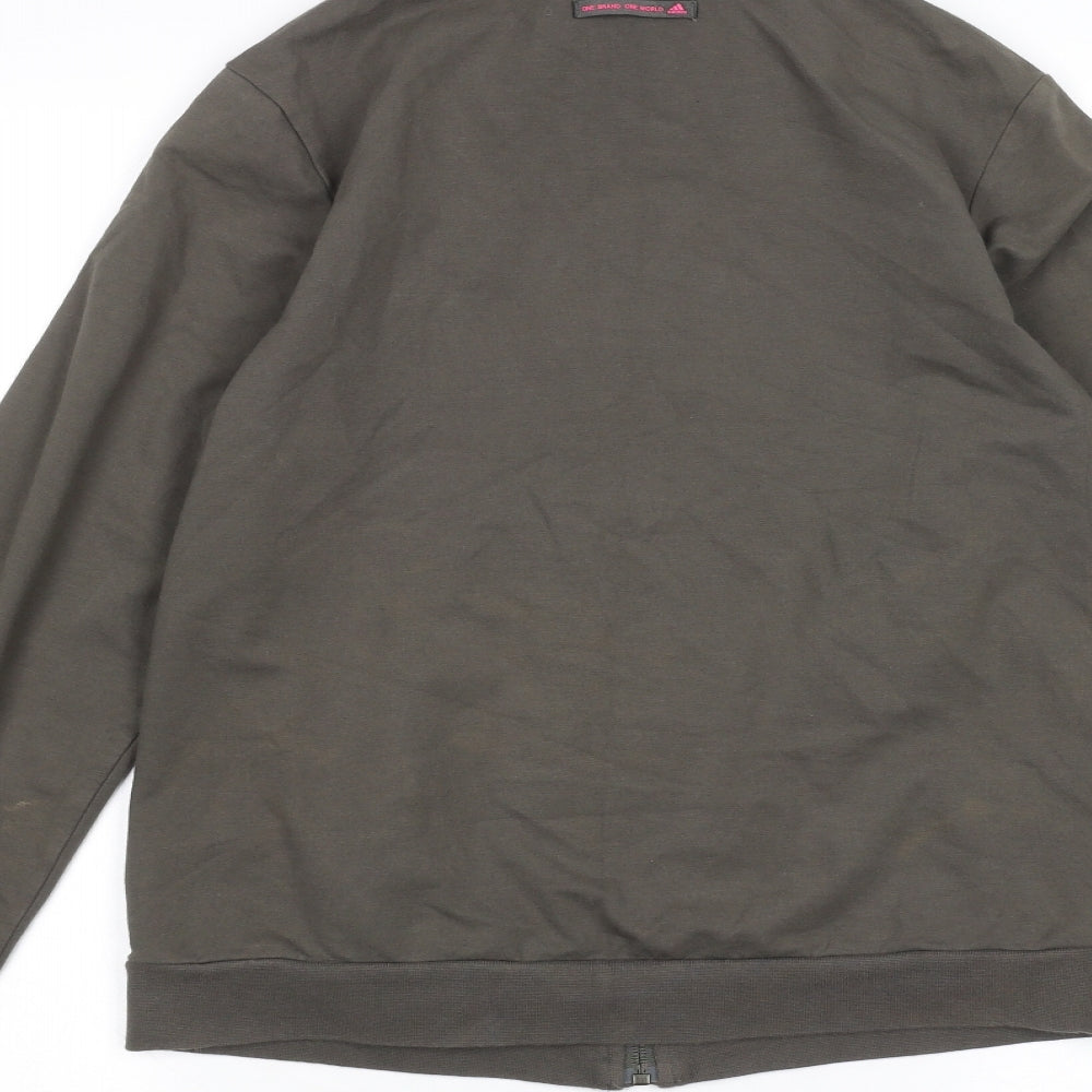 adidas Womens Green   Full Zip Jumper Size 12