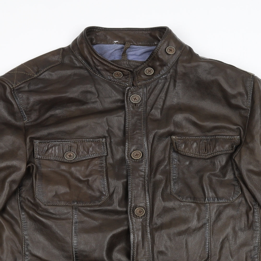 Massimo Dutti Mens Brown   Jacket  Size XL