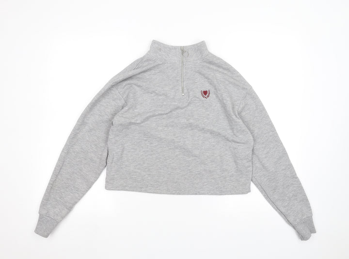 New Look Womens Grey Pullover Jumper Size 6
