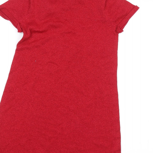 H&M Girls Red   Basic T-Shirt Size 9-10 Years