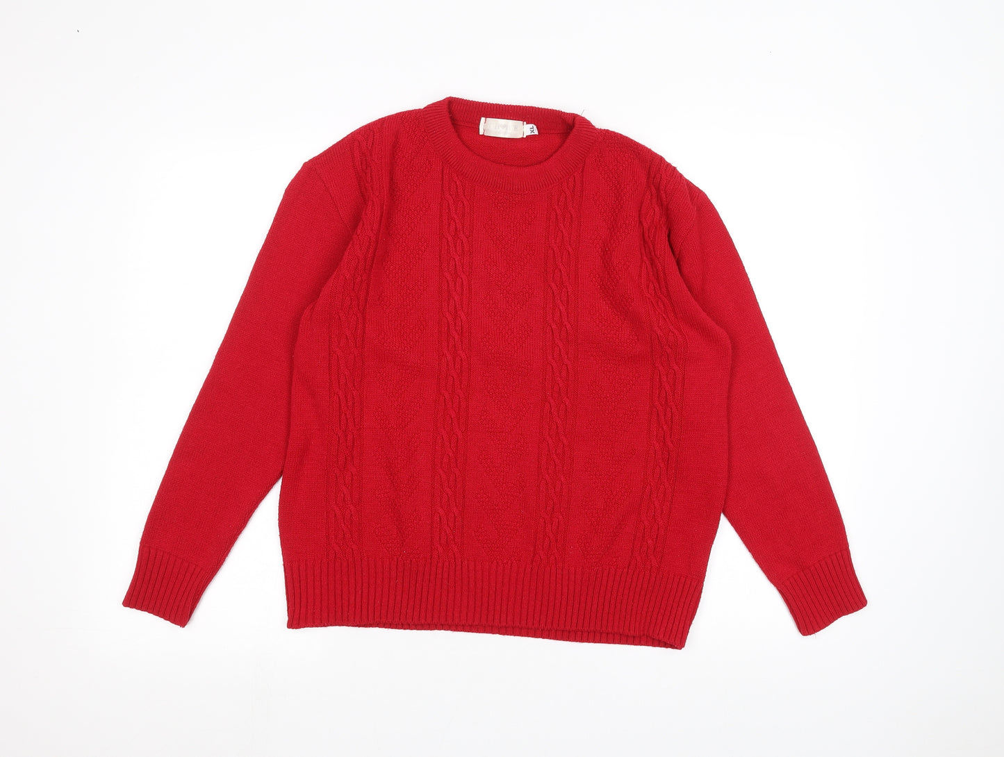 Choice Womens Red   Pullover Jumper Size XL