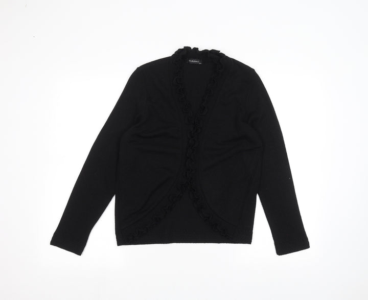 Claudia Ciuti Womens Black   Cape Jumper Size M