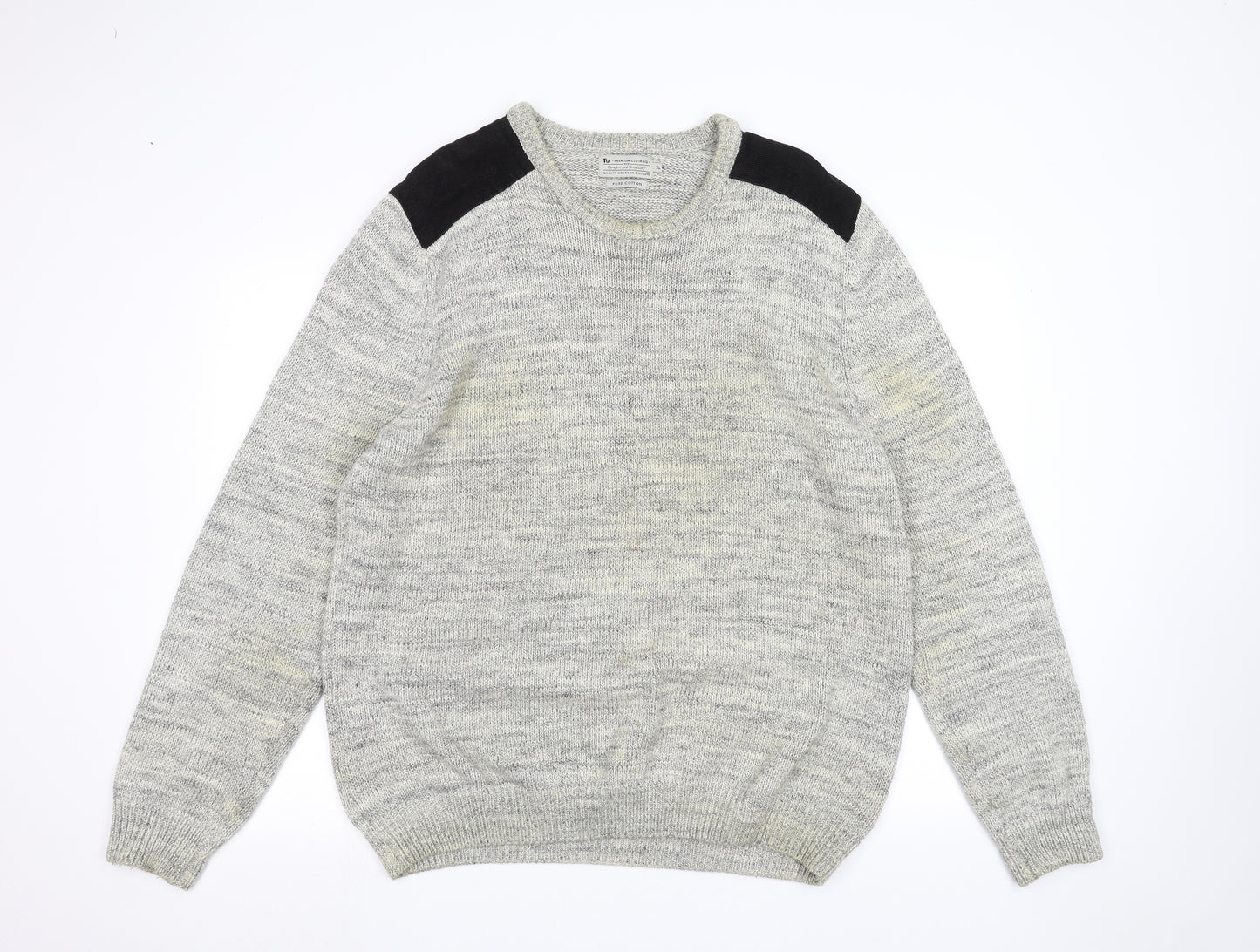 TU Mens Grey   Pullover Jumper Size XL