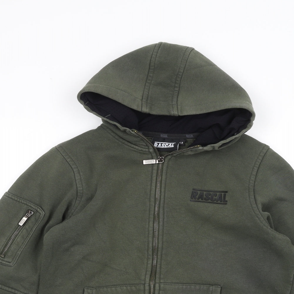 Rascal Boys Green   Full Zip Hoodie Size XL