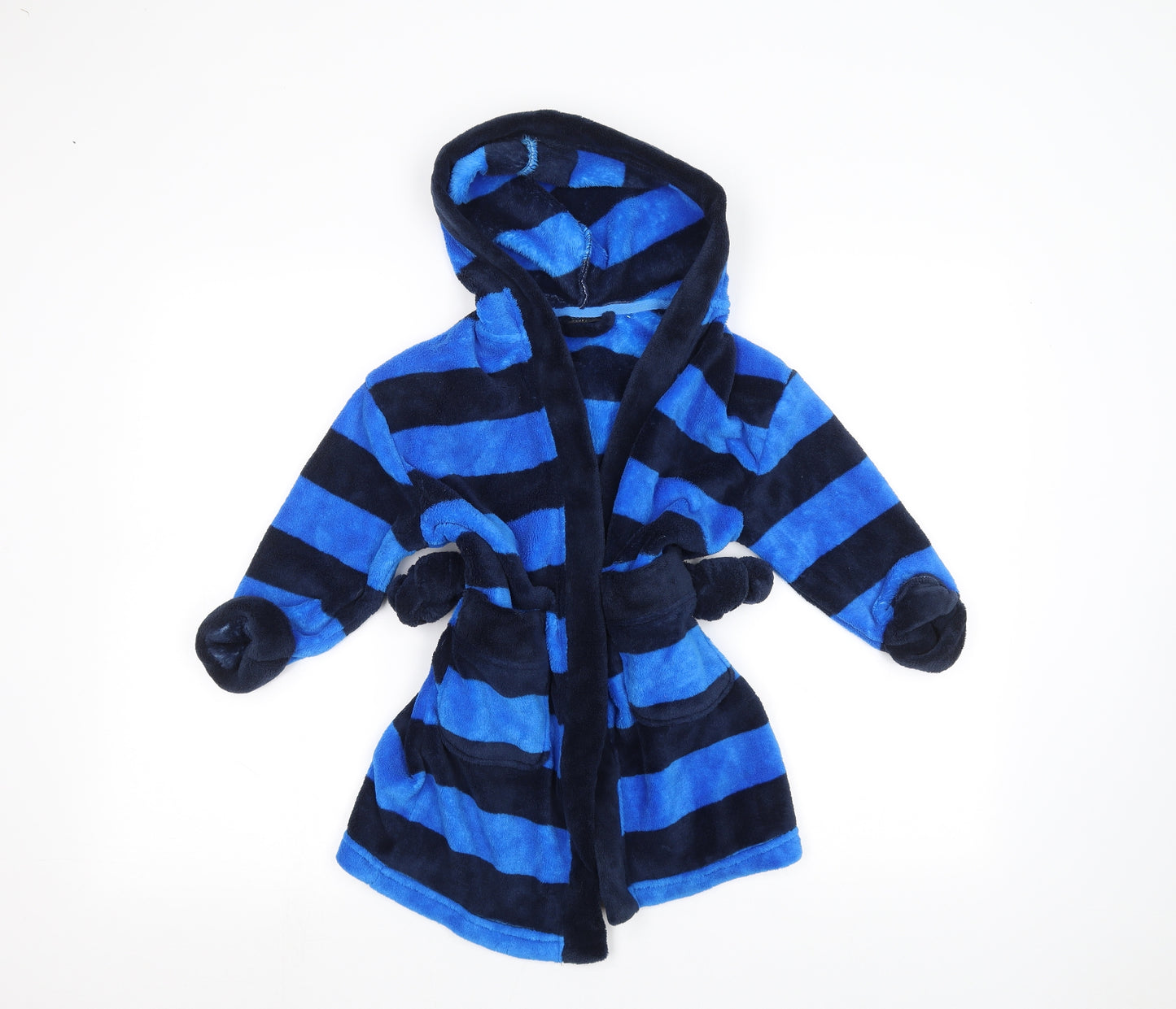 NEXT Boys Blue Striped   Robe Size 3-4 Years