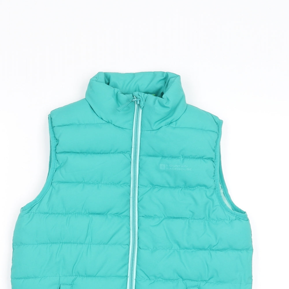 Mountain Warehouse Girls Green   Puffer Jacket Coat Size 9-10 Years