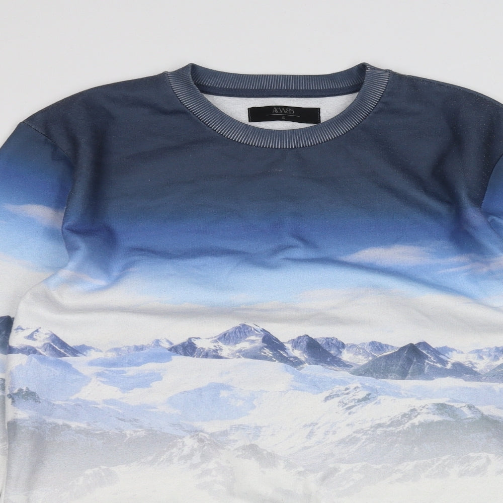 ACW85 Mens White   Pullover Jumper Size S