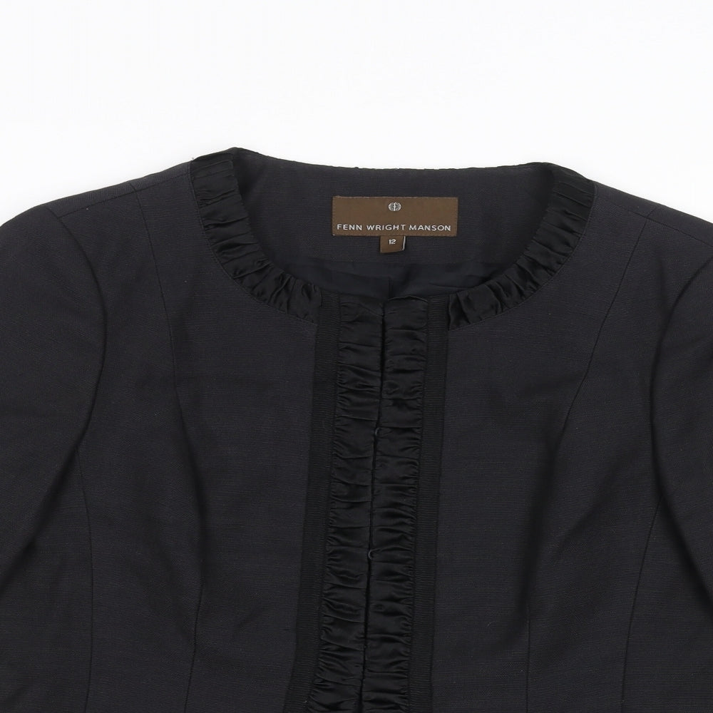 Fenn Wright Manson Womens Black   Jacket  Size 12