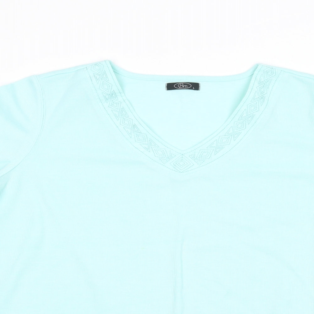 BM Womens Blue   Basic T-Shirt Size L