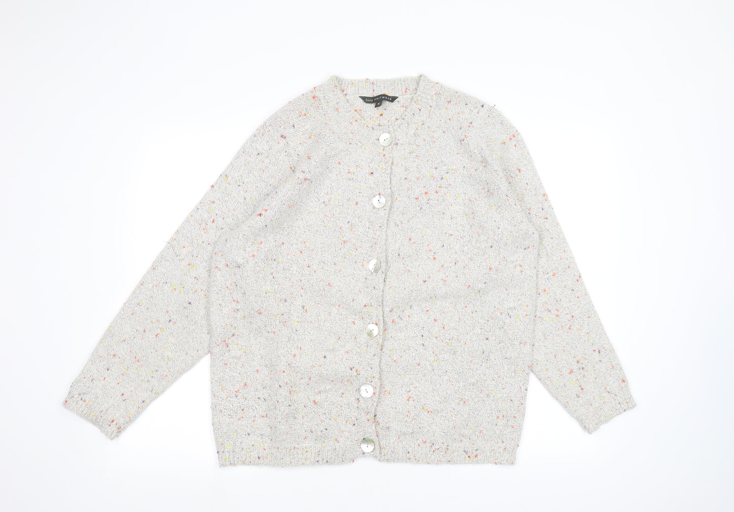 Bonmarché Womens White   Cardigan Jumper Size 18