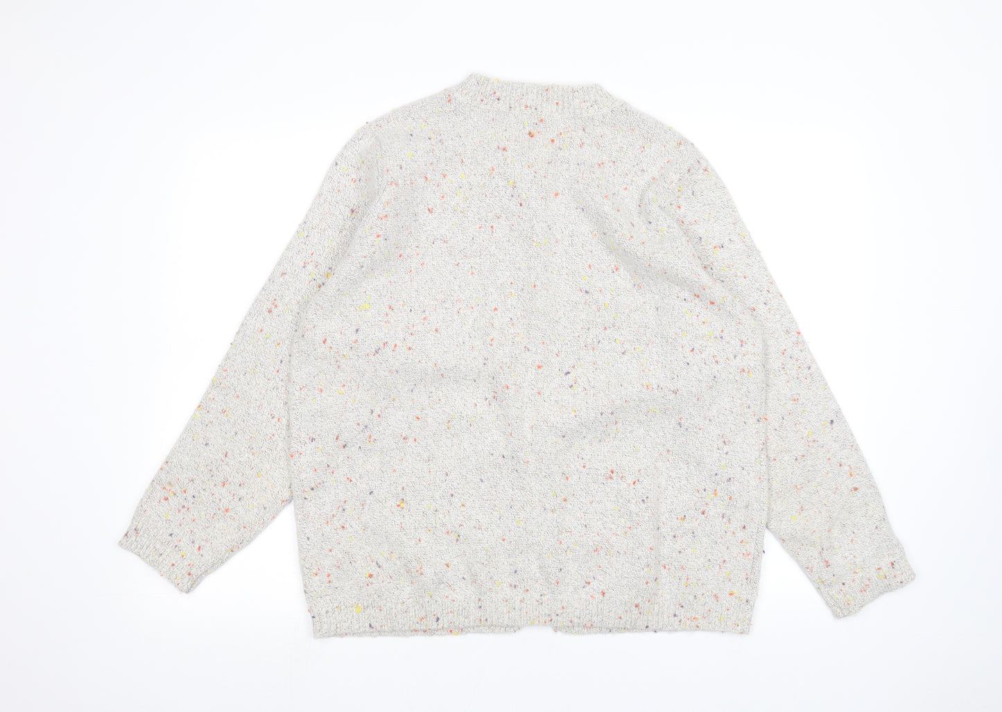 Bonmarché Womens White   Cardigan Jumper Size 18