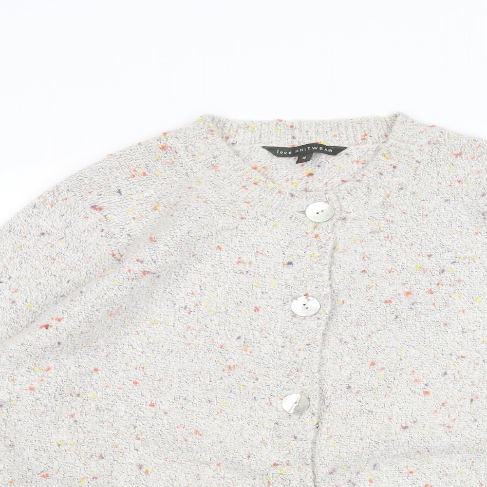 Bonmarché Womens White   Cardigan Jumper Size 18