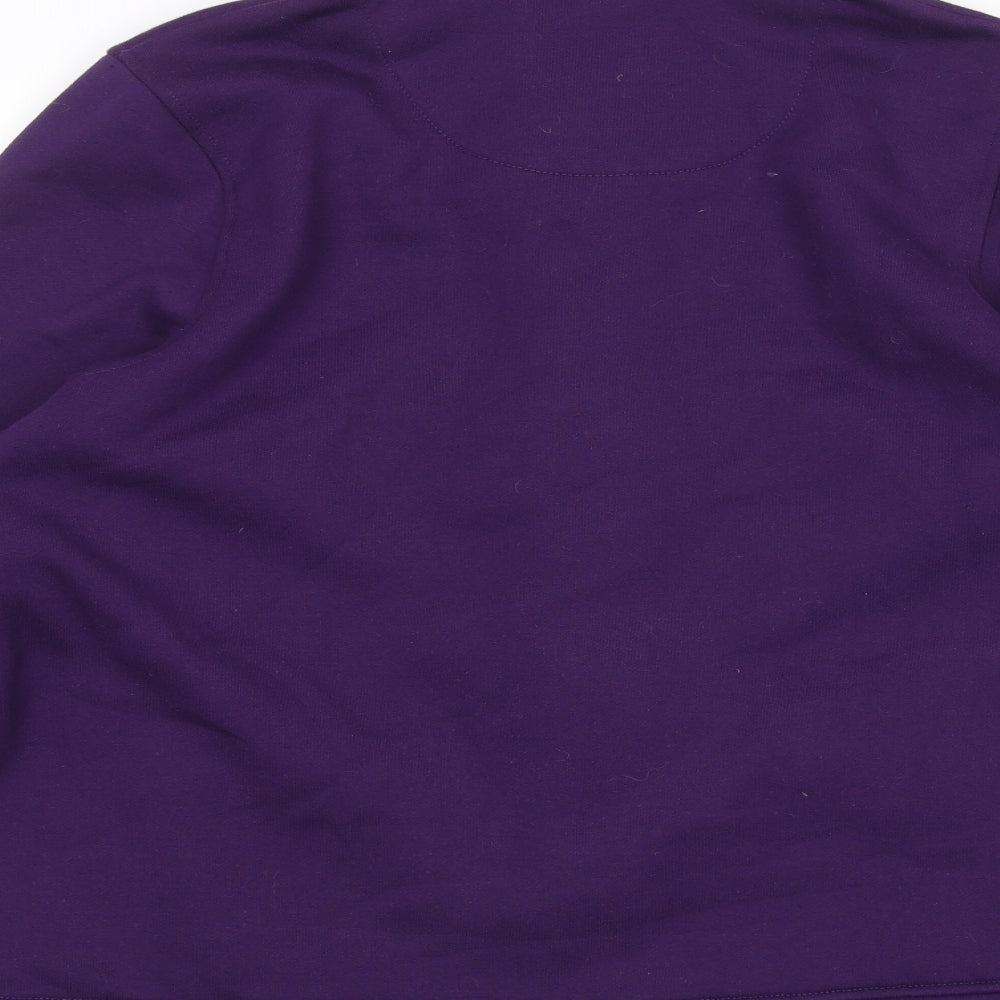 BM Womens Purple   Full Zip Jumper Size M
