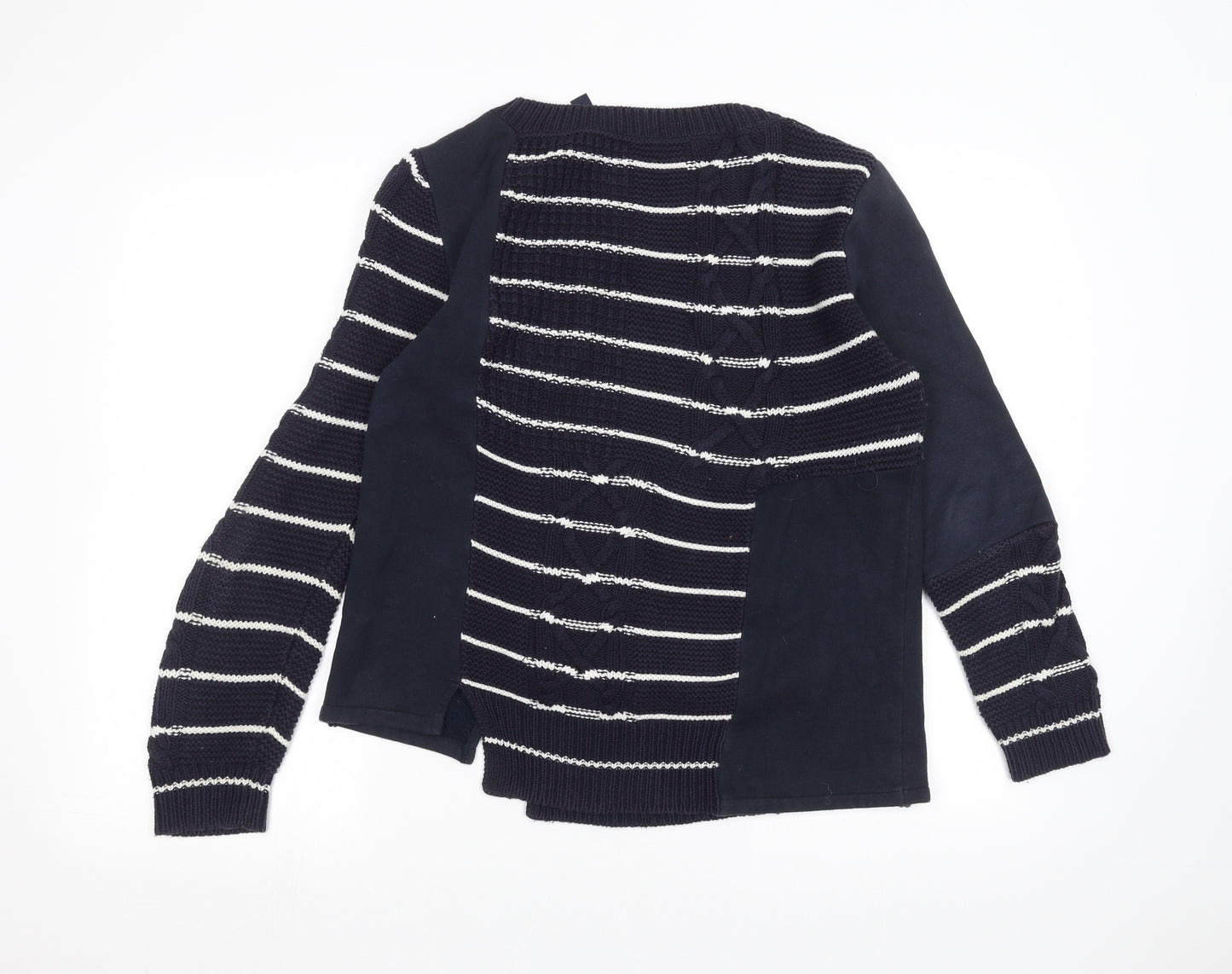 French Connection Womens Blue Striped  Pullover Jumper Size M