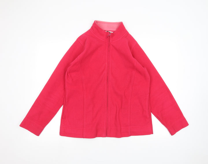 EWM Womens Pink Full Zip Jumper Size M