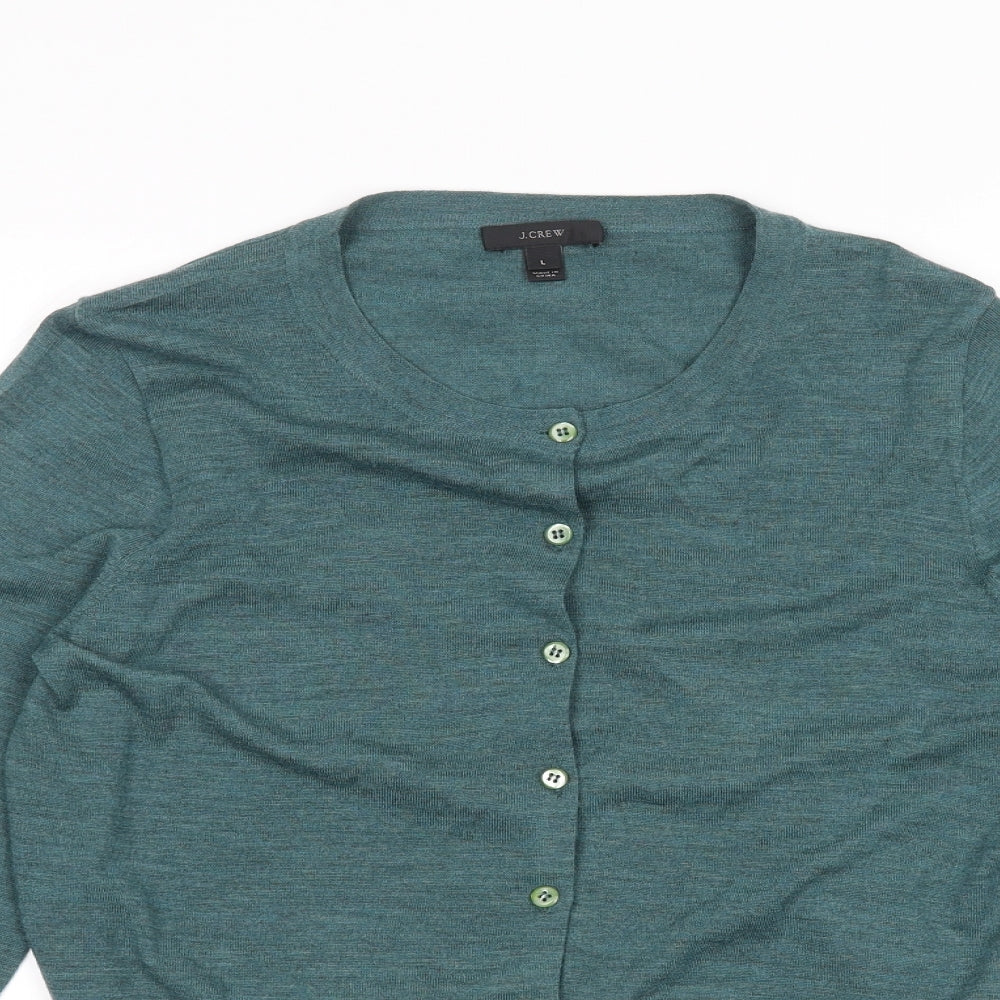 J.CREW Womens Blue   Cardigan Jumper Size L