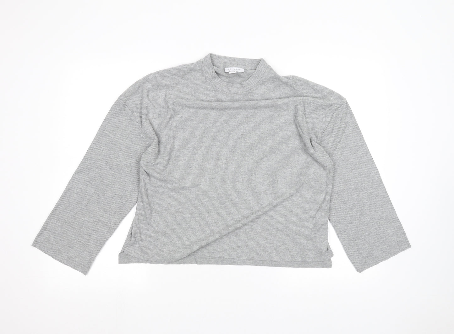 Topshop Womens Grey   Basic T-Shirt Size 6