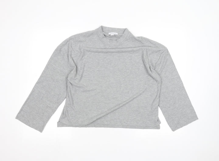 Topshop Womens Grey   Basic T-Shirt Size 6