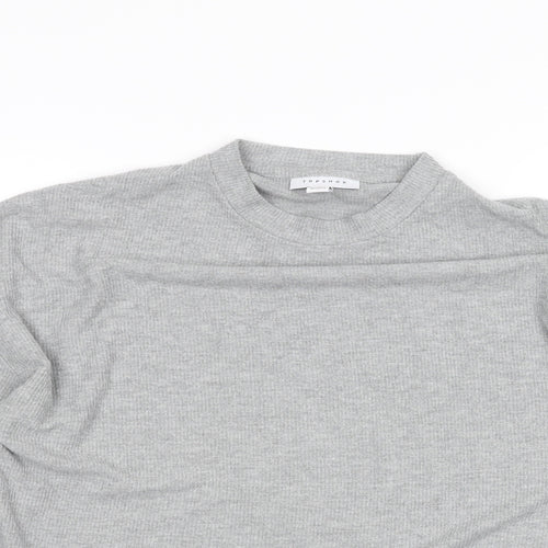 Topshop Womens Grey   Basic T-Shirt Size 6
