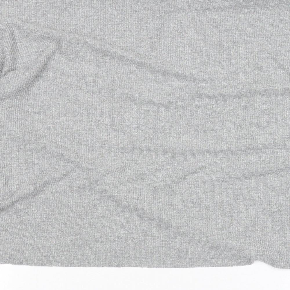 Topshop Womens Grey   Basic T-Shirt Size 6