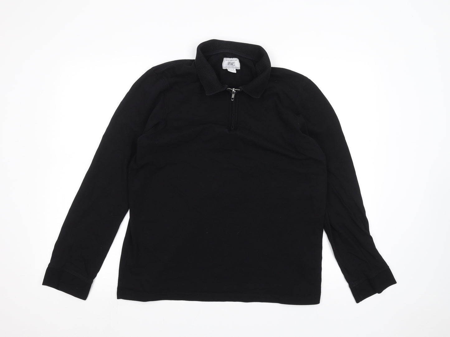 F&F Mens Black    Polo Size L