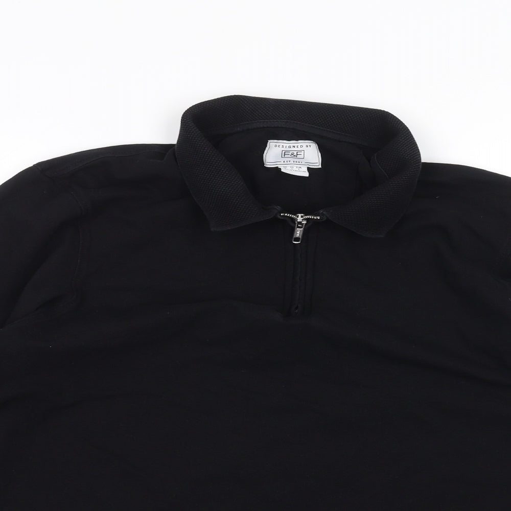 F&F Mens Black    Polo Size L