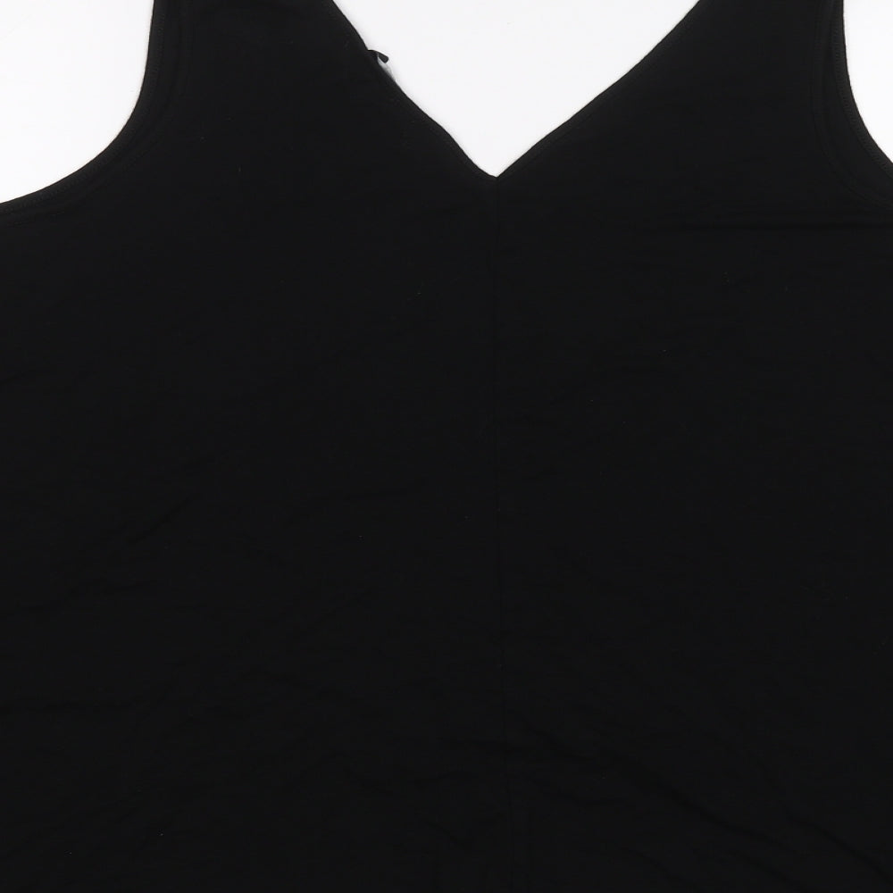 George Womens Black   Basic T-Shirt Size 20