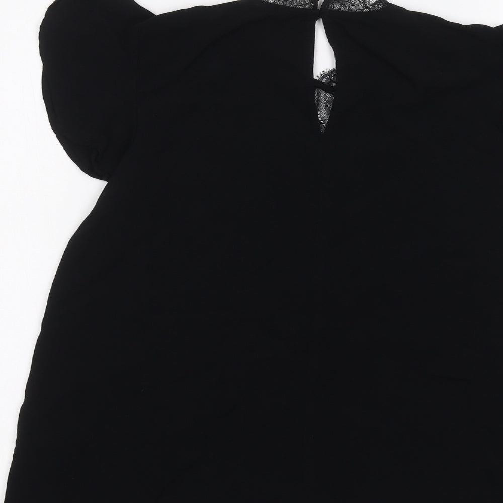 H&M Womens Black   Basic T-Shirt Size 6