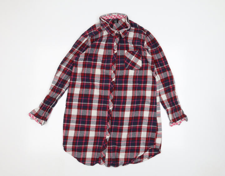 F&F Womens Red Basic Button-Up Size 12