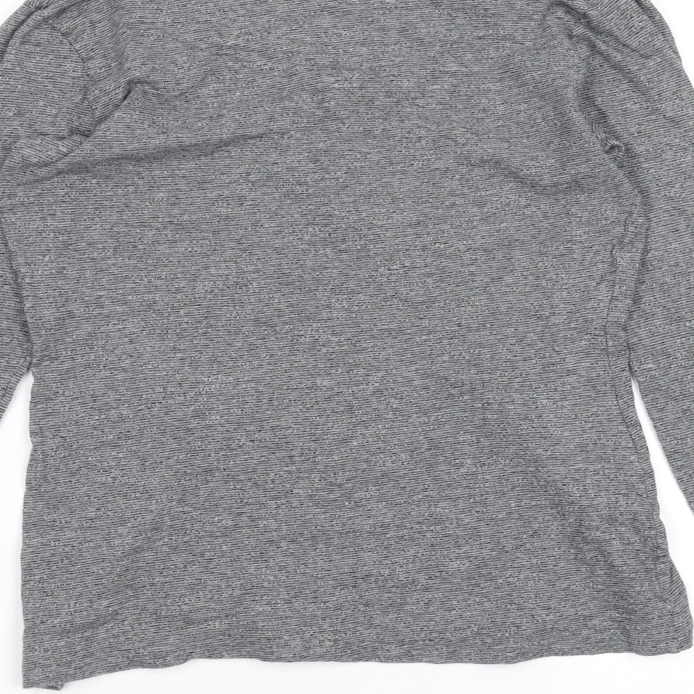 NEXT Womens Grey Striped  Basic T-Shirt Size 12