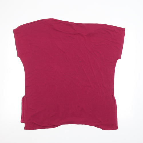 emilia  Womens Pink   Basic T-Shirt Size XL