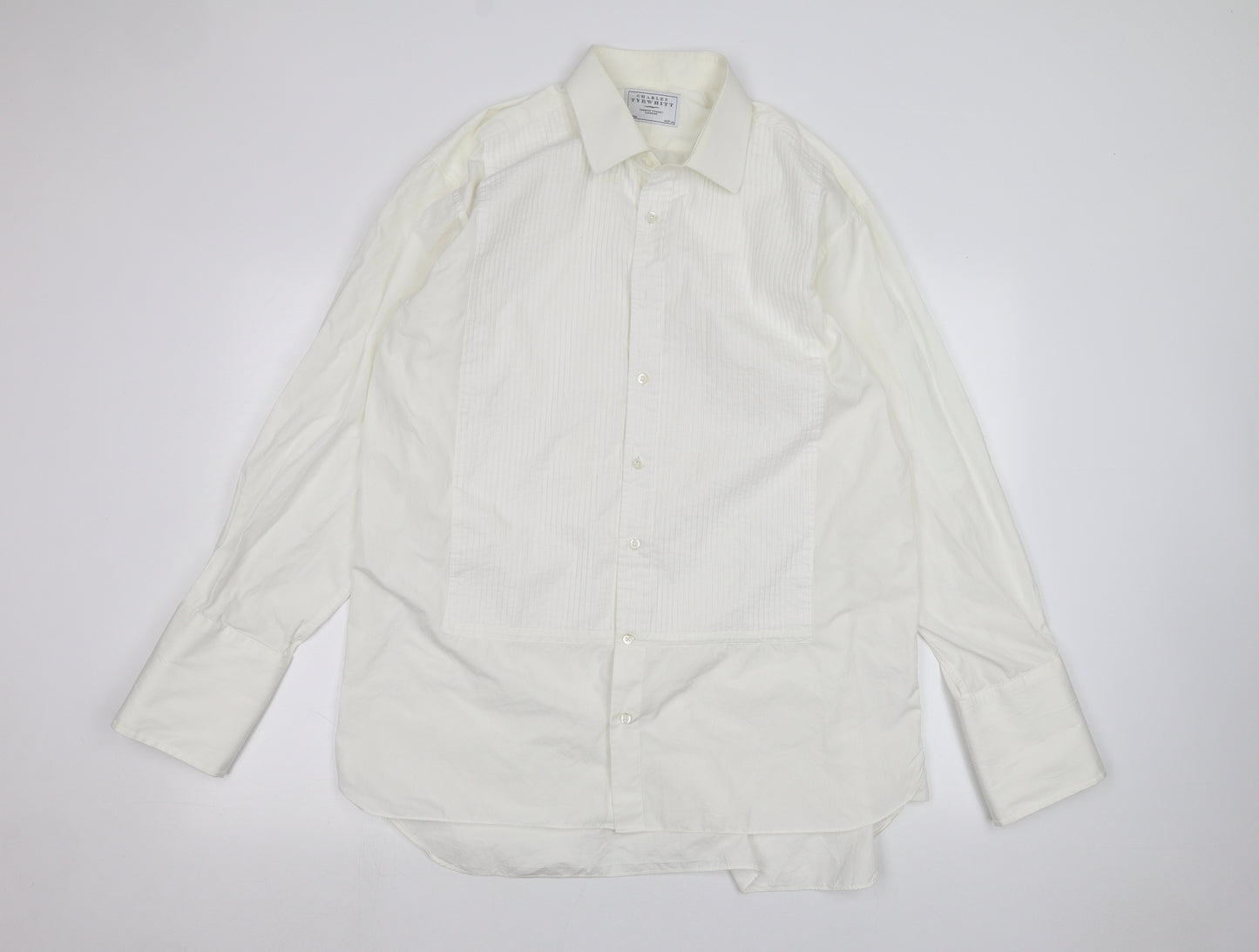 Charles Tyrwhitt Mens White    Dress Shirt Size 17.5