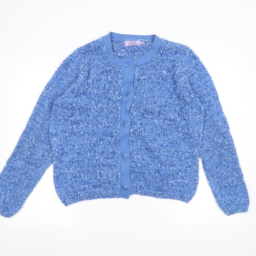 Honor Milburn Womens Blue   Jacket Coatigan Size L