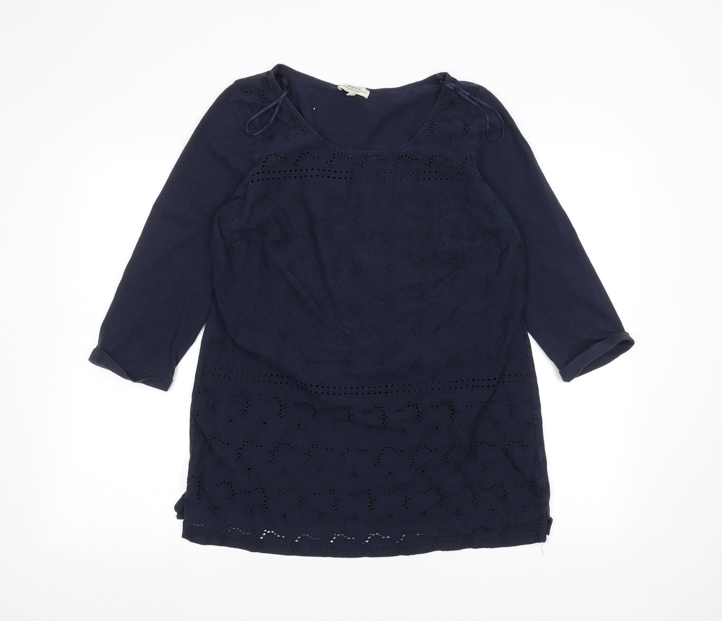 Papaya Womens Blue   Basic T-Shirt Size 16