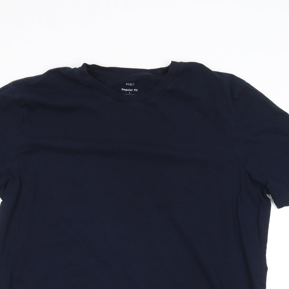 Marks and Spencer Mens Blue    Polo Size L