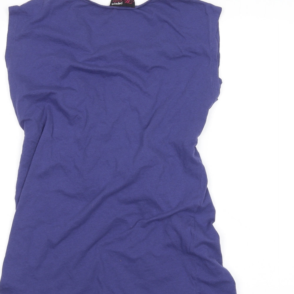 Papaya Womens Purple   Basic Blouse Size 12